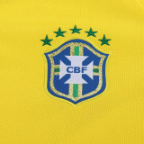 2014 Brazil Home Kids Retro Soccer Jersey