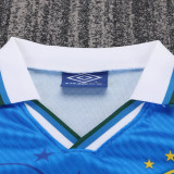 1996 Brazil Away Kids Retro Soccer Jersey