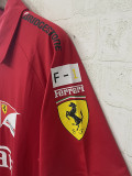 25-26 F1 Ferrari Red Casual Polo Racing Suit (有领)