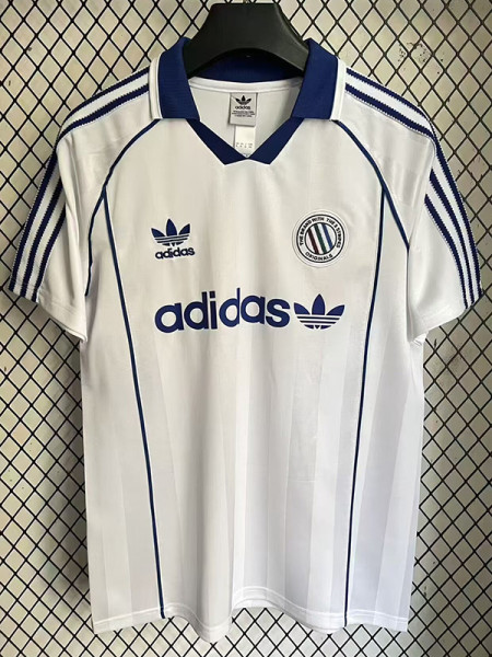 2025 Ad Three Stripes Classic Edition White Polo Short Sleeve (经典版)