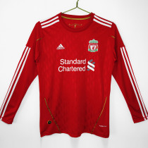 2010-2011 LIV Home Long Sleeve Retro Soccer Jersey (长袖)