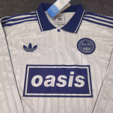 2025 Ad Oasis Joint Edition #25 White Polo Long Sleeve (蓝边)长袖