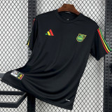 26-27 Jamaica Black Training shirts (圆领)