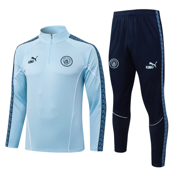 25-26 Man City Light blue Half Pull Tracksuit #B25148(半拉链)