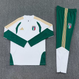 26-27 Italy White Half Pull Tracksuit (半拉链)
