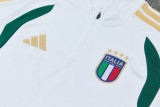 26-27 Italy White Half Pull Tracksuit (半拉链)