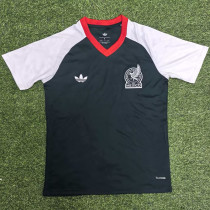 26-27 Mexico Black Fans Training shirts (红V领)