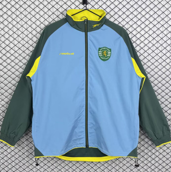 2002-2003 Sporting Lisbon Light blue Retro Windbreaker