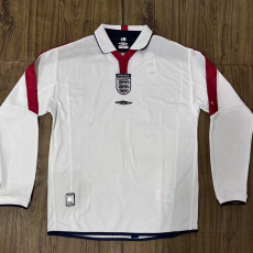 2004 England Home Retro Long Sleeve Soccer Jersey (长袖)
