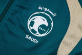 26-27 Saudi Arabia Dark green Jacket Tracksuit #A26004