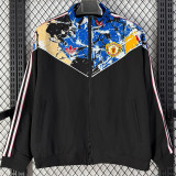 26-27 Man Utd Black White Windbreaker
