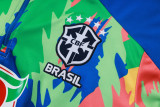 25-26 Brazil Green Half Pull Tracksuit #B25155(半拉链)