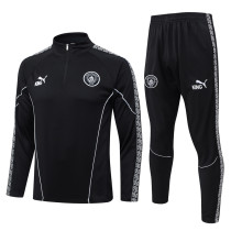 25-26 Man City Black Half Pull Tracksuit #B25154(半拉链)