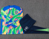 25-26 Brazil Green Half Pull Tracksuit #B25155(半拉链)