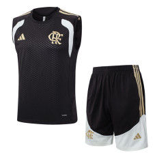 26-27 Flamengo Brown Tank top and shorts suit #D26011