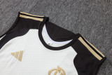 26-27 Flamengo White black Tank top and shorts suit #D26010