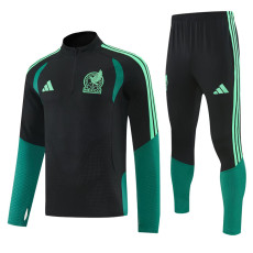 26-27 Mexico Black Half Pull Tracksuit (半拉链)
