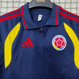 26-27 Colombia Royal blue Polo Short Sleeve (半拉链)