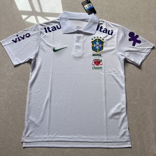 25-26 Brazil White Polo Short Sleeve
