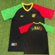 26-27 Jamaica Black Training shirts (红绿袖)