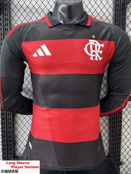26-27 Flamengo Home Long Sleeve Player Version Soccer Jersey (长袖球员)