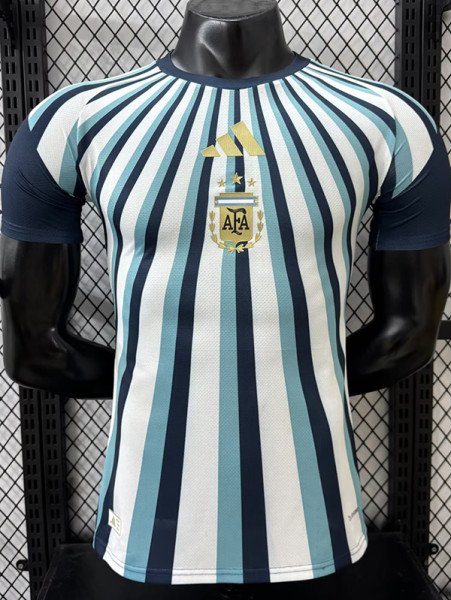 26-27 Argentina Blue White Player Version Training shirts