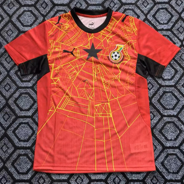 26-27 Ghana Red Fans Soccer Jersey