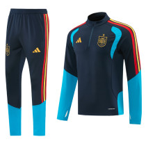 26-27 Spain Royal blue Half Pull Tracksuit #01(半拉链)