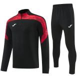 2026 JOM Black Half Pull Tracksuit #815(半拉链)