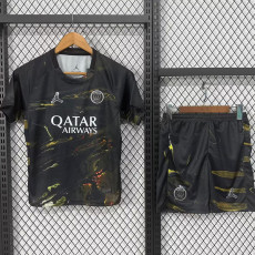 25-26 PSG Jordan Night Edition Kids Soccer Jersey