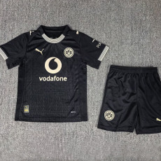 25-26 Dortmund Rote Erde 100th Anniversary Kids Soccer Jersey