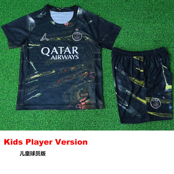 25-26 PSG Jordan Night Edition Kids Player Version Soccer Jersey (球员童装)