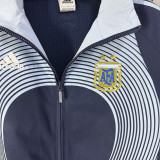 2006 Argentina Royal blue Retro Windbreaker