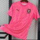 26-27 Portugal Pink Goalkeeper Fans Soccer Jersey