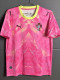 26-27 Portugal Pink Yellow Goalkeeper Fans Soccer Jersey