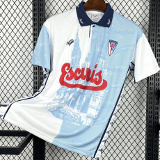 1997-1998 SD Compostela Home Retro Soccer Jersey (带章)