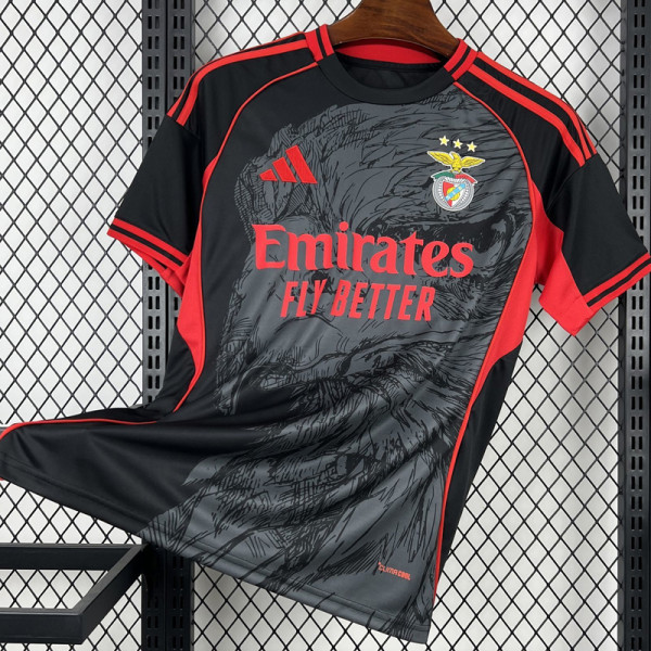 26-27 Benfica Black Red Special Edition Fans Soccer Jersey