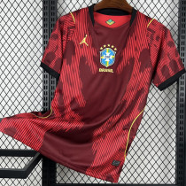 26-27 Brazil JD Red Goalkeeper Fans Soccer Jersey