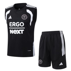 26-27 Inter Miami Black Tank top and shorts suit #D26021