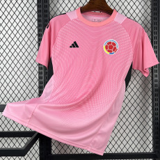 26-27 Colombia Pink Goalkeeper Fans Soccer Jersey