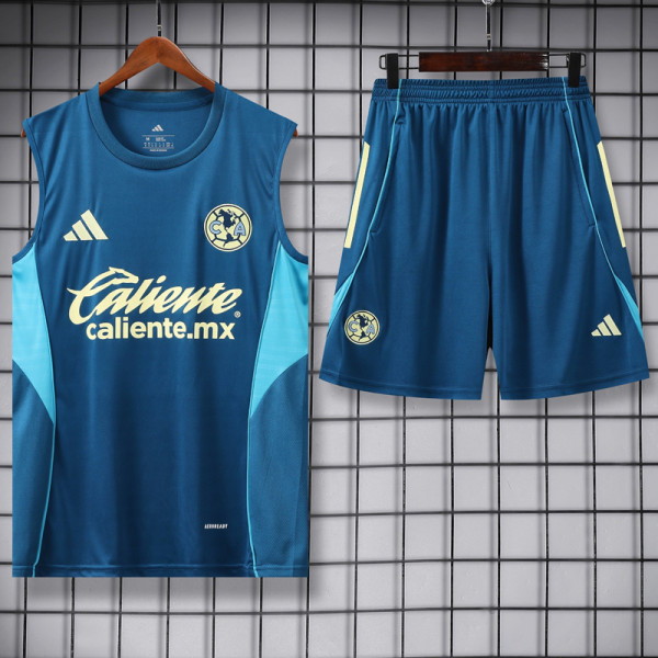 25-26 Club America Lake blue Tank top and shorts suit