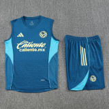 25-26 Club America Lake blue Tank top and shorts suit