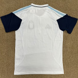 26-27 Argentina White Polo Short Sleeve (半拉链)