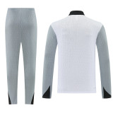 26-27 PSG White Gray Half Pull Tracksuit (半拉链)