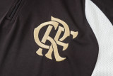 26-27 Flamengo Brown Half Pull Tracksuit #B26020(半拉链)
