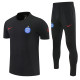 26-27 PSG Black Short shirts and Long trousers Suit (圆领)