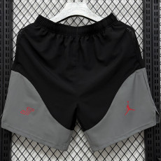 D338 PSG Black gray Casual Short Pants