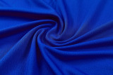 26-27 CHE Fancy blue Short shirts and Long trousers Suit (圆领)