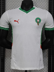 24-25 Morocco Away Player Version Soccer Jersey (带气吼)