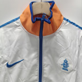 2010-2011 Netherlands White Retro Windbreaker